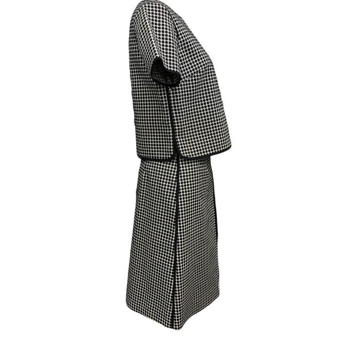 EPOCA エポカ ドッド柄 半袖 セットアップ M5S01－503－40 38(M) アンサンブル 上下セット 水玉 スカート レディース 中古 KW1