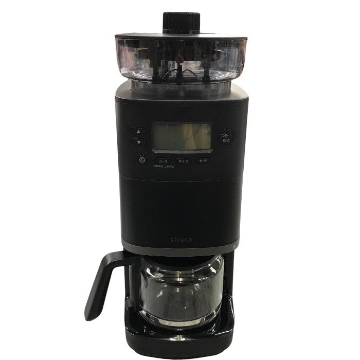 シロカ コーン式全自動コーヒーメーカー カフェばこPRO ブラック SC-C251(K) 中古 Y1