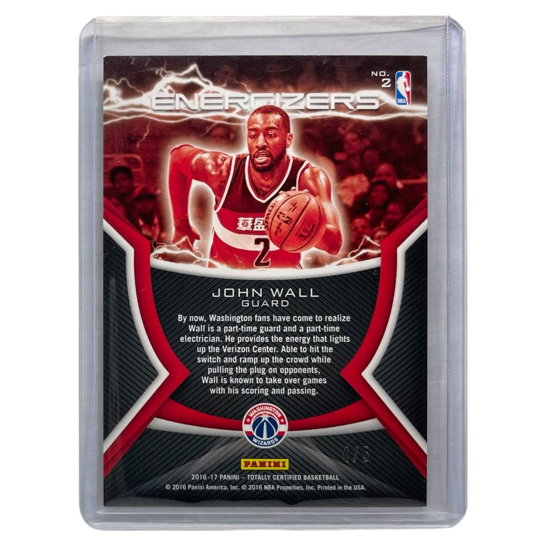 PANINI NBAカード TOTALLY CERTIFIED JOHN WALL WIZARDS /5 #2 中古 IT2