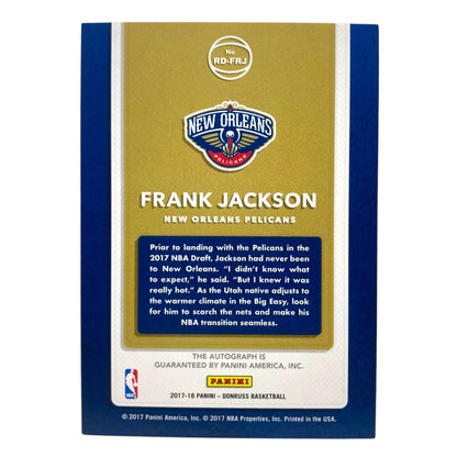 PANINI NBAカード DONRUSS FRANK JACKSON PELICANS 49/99 #RD-FRJ 中古 IT2