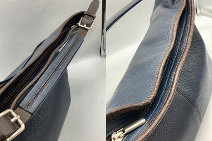 BURNEYS NEWYORK バーニーズニューヨーク レザー ２WAY ショルダーバッグ 中古 D4