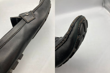 LOUIS VUITTON ルイヴィトン モンテカルロ ドライビングシューズ  メンズ ブラック サイズ8 1/2 中古 D4