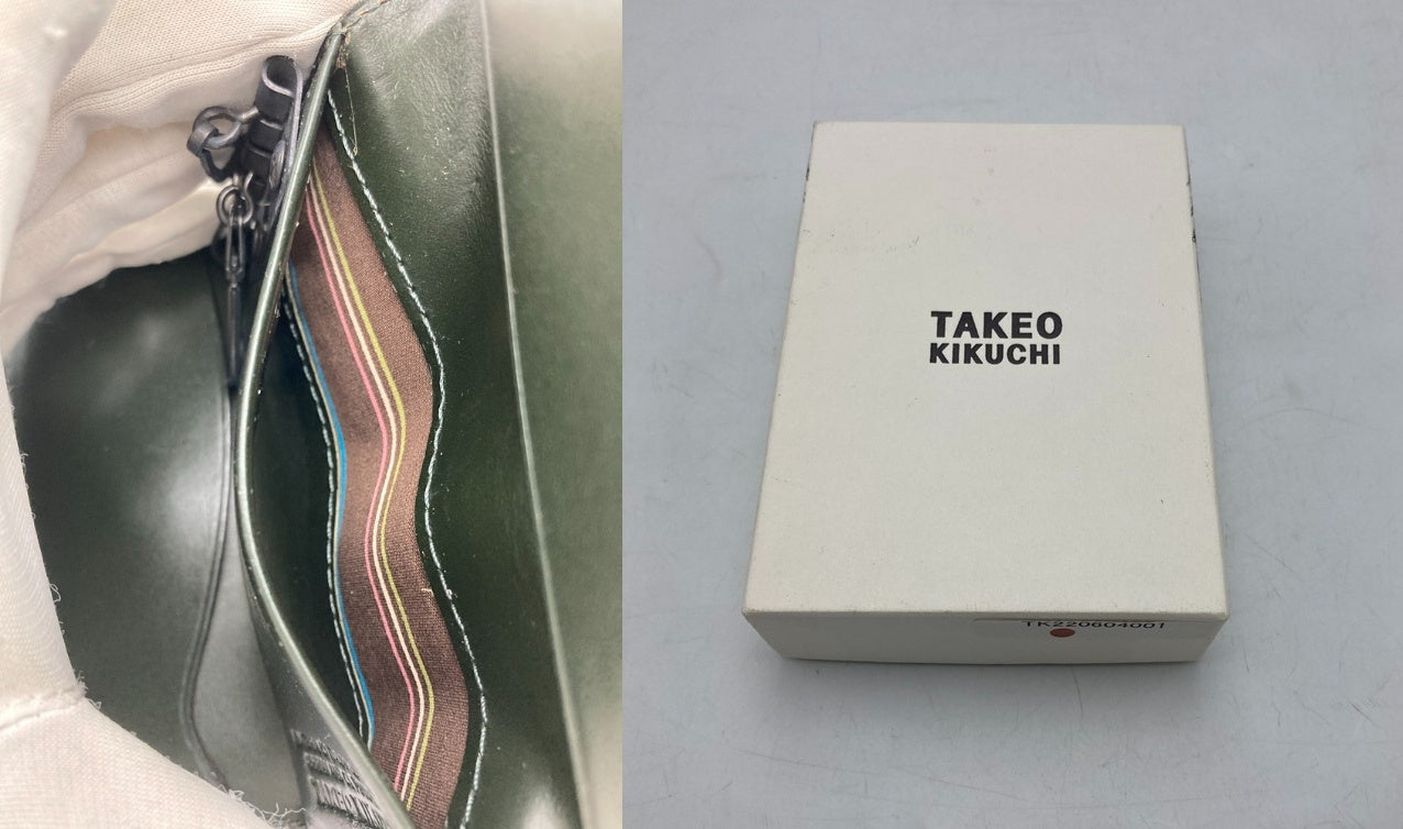 TAKEO KIKUCHI タケオキクチ イタリアンレザー 4連キーケース 中古 D4