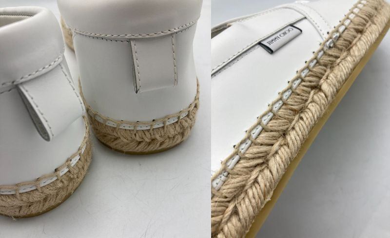 JIMMY CHOO ジミーチュウ エスパドリーユ  スタースタッズ スリッポン 191VLAD ENL サイズ41 中古 D4