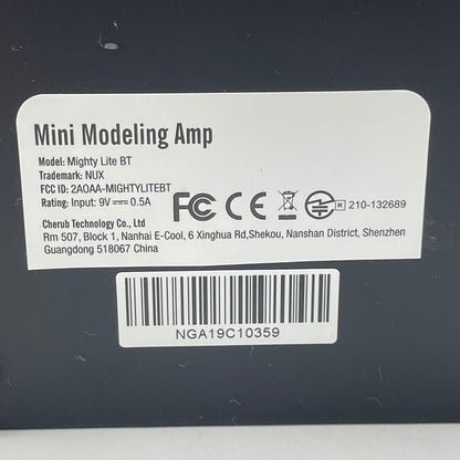 NUX Mighty Lite BT ミニモデリングアンプ 小型 アプリ 練習 室内 中古 R1
