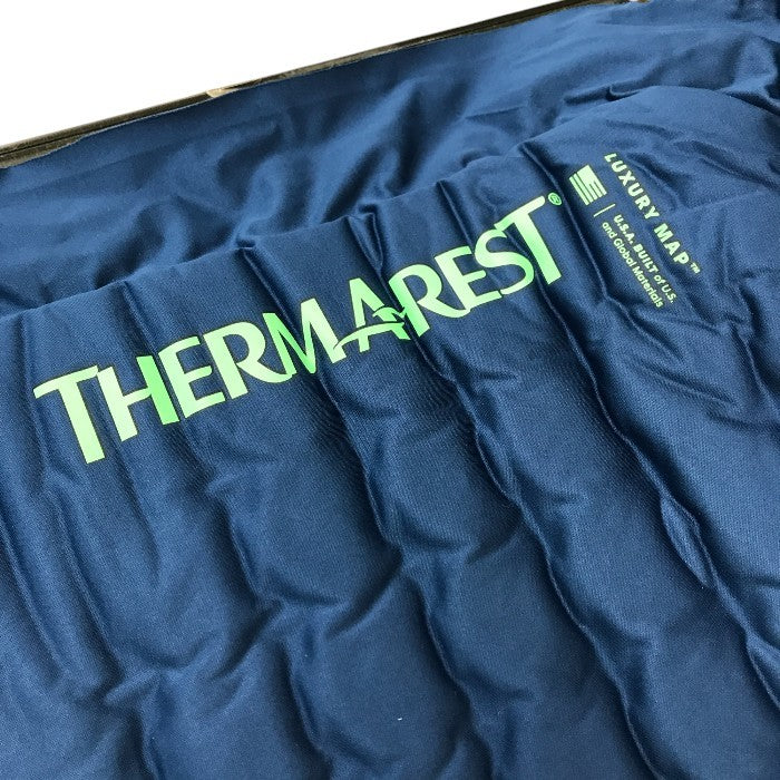 THERMAREST サーマレスト LuxuryMap L ラグジュアリーマップ マットレス 4シーズン アウトドア ポリエステル ネイビー 中古 T1