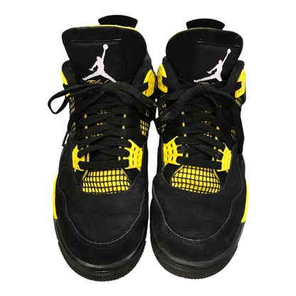 NIKE AIR JORDAN 4 RETRO THUNDER エアジョーダン 4 レトロ サンダー スニーカー メンズ ローカット 2023年 ブラック/イエロー 26cm DH6927-017 中古 T1