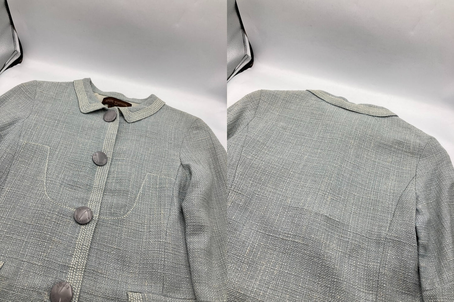 LOUIS VUITTON ルイヴィトン ツイードジャケット レディース サイズ38 中古 D4