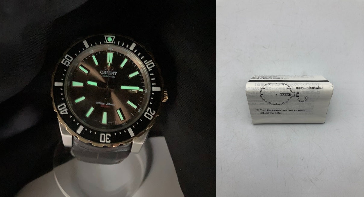 ORIENT オリエント 自動巻き  腕時計 回転ベゼル ダイバーズウォッチ AC09-D0-B 中古 D4