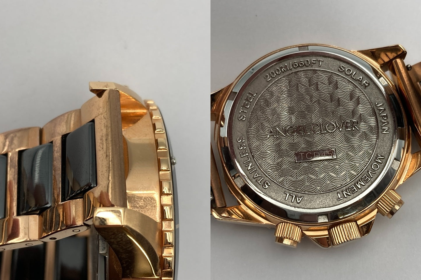 ANGEL CLOVER TIME CRAFT DIVER エンジェルクローバー タイムクラフト ソーラー×ダイバーズ 腕時計 TCD45 中古 D4