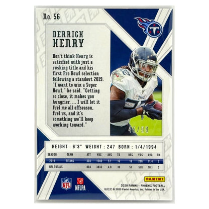 PANINI NFLカード PHOENIX DERRICK HENRY TENNESSEE TITANS /99 #56 中古 IT1