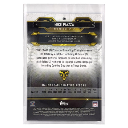 TOPPS MLBカード TRIPLE THREADS MIKE PIAZZA NEW YORK METS /299 #99 中古 IT1