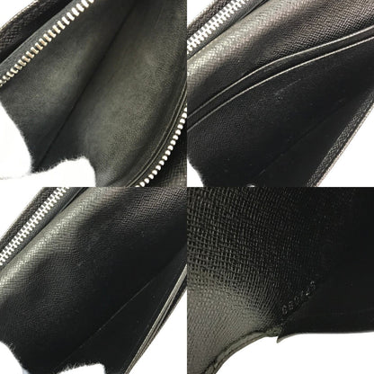 LOUIS VUITTON ルイヴィトン タイガ ポルトフォイユ・ブラザ 長財布 メンズ 2つ折り 旧型 小銭入れあり ブラック M30501 中古 T1