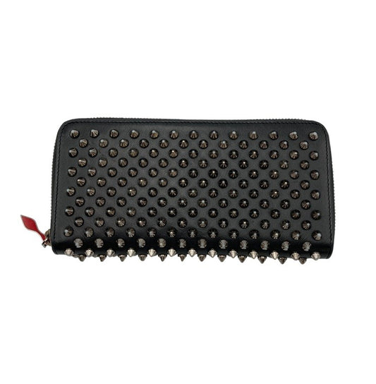 クリスチャンルブタン Christian louboutin パネトーネ スパイク ラウンドファスナー長財布 1175099 中古 D4