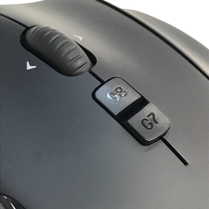 Logicool Gシリーズ MMO ゲーミングマウス ブラック 有線 レーザーマウス ゲーム用 20個のボタン RGB LEDバックライト G600t 中古 T1