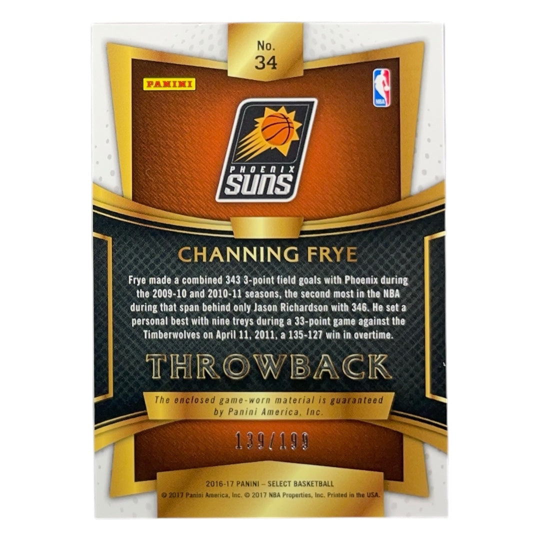 PANINI NBAカード SELECT CHANNING FRYE PHOENIX SUNS /199 #34 中古 IT2
