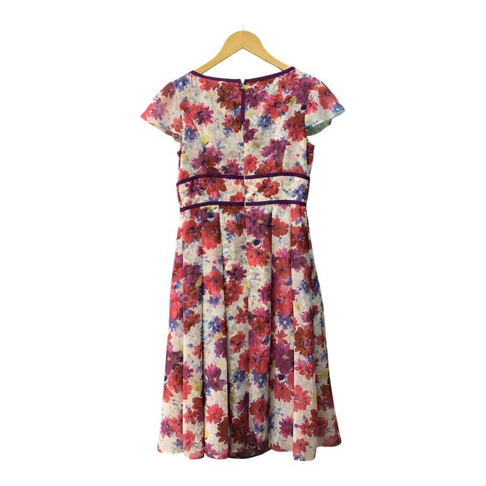 TOCCA トッカ FONDU ワンピース レディース シフォン 花柄 ウォッシャブル フォンデュ ドレス 2024 レッド系マルチカラー OPTOCM0730 中古 T1