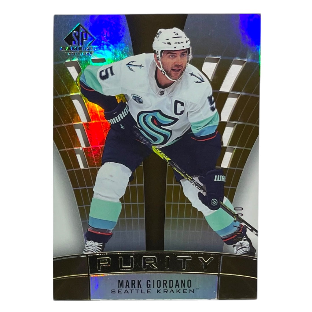 UPPER DECK NHLカード SP GAME USED MARK GIORDANO SEATTLE KRAKEN /150 #P-37 中古 IT2