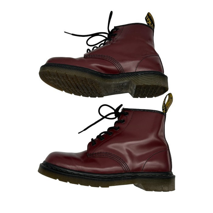 Dr.Martens ドクターマーチン 6ホールブーツ UK6 (約25.0cm) バーガンディ AW006 靴 シューズ レザー レディース 中古 W1