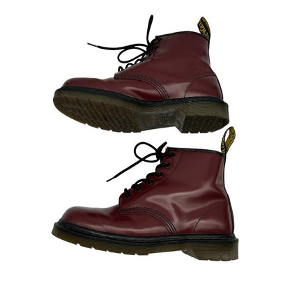 Dr.Martens ドクターマーチン 6ホールブーツ UK6 (約25.0cm) バーガンディ AW006 靴 シューズ レザー レディース 中古 W1