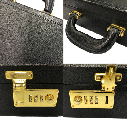 GUCCI グッチ アタッシュケース メンズ レザー ヴィンテージ オールド アタッシェケース ビジネスバッグ ナンバーロック ブラック 016.123.3670 中古 T1