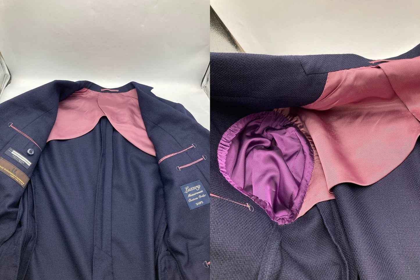 SHIPS MEASUREMENT CUSTOM ORDER シップス×カノニコ テーラードジャケット 中古 D4