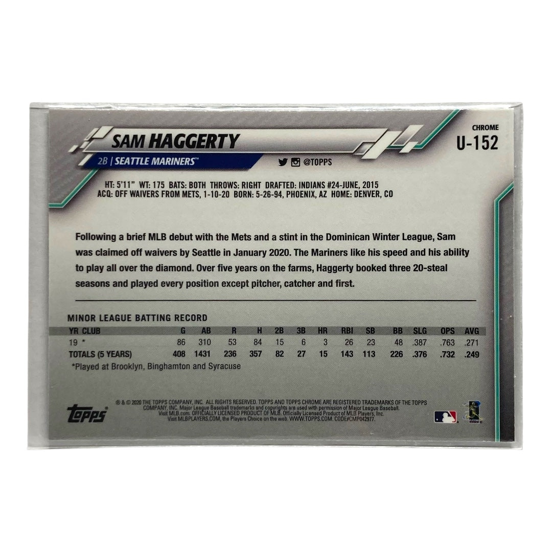 TOPPS MLBカード CHROME SAM HAGGERTY MARINERS #U-152 中古 IT2