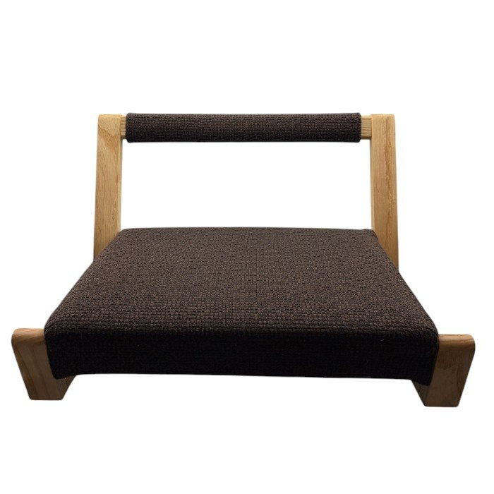 園田椅子製作所 ZAGAKU 04 座椅子 ブラウン 村澤 一晃 家具 インテリア 椅子 低め 木製 中古 W４