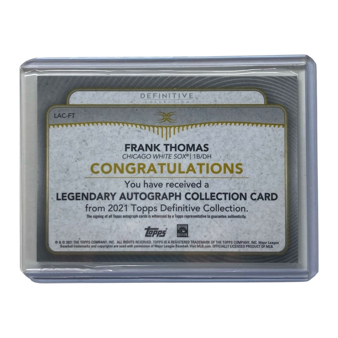 TOPPS MLBカード DEFINITIVE COLLECTION FRANK THOMAS WHITE SOX 22/35 #LAC-FT 中古 IT2