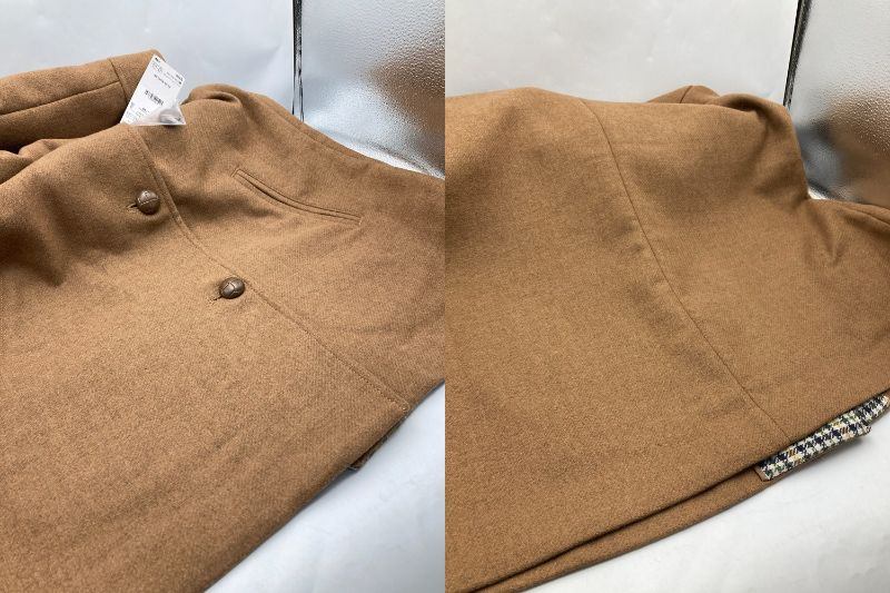 CROCODILE クロコダイル ウール混 コート レディース サイズLL 0304-25410 中古 D4