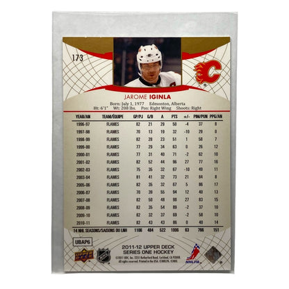 UPPER DECK NHLカード SERIES ONE JAROME IGINLA FLAMES 029/100 #173 中古 IT2