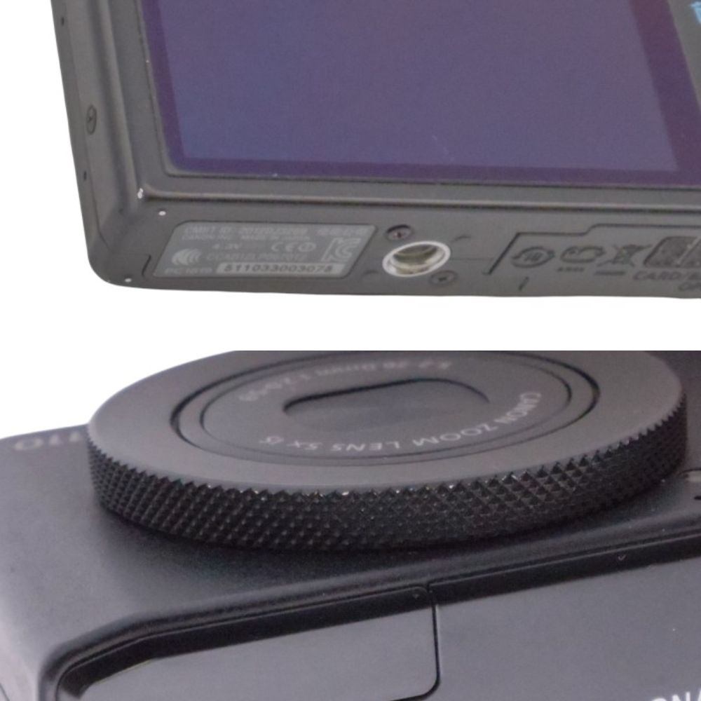 Canon デジタルカメラ PowerShot S110 約1210万画素 F2.0 光学5倍ズーム ブラック PSS110(BK) 中古 a1