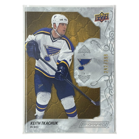UPPER DECK NHLカード ENGRAINED KEITH TKACHUK BLUES /299 #48 中古 IT1