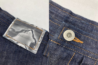 Y’s ワイズ ヨウジ ヤマモト 80OZ DENIM LONG STRAIGHT PANTS デニムパンツ YX-P99-027 サイズ1 レディース 中古 D4