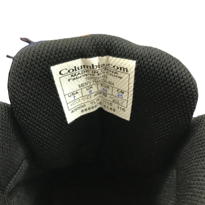 Columbia コロンビア セイバー3ミッド オムニテック メンズ レディース オールシーズン  トレッキングシューズ ネイビー 25cm ym5259-464 中古 M1