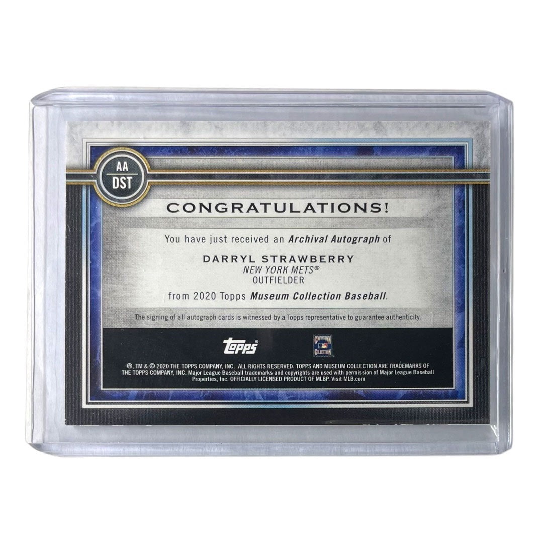TOPPS MLBカード MUSEUM COLLECTION DARRYL STRAWBERRY NEW YORK METS /25 #AA-DST 中古 IT2