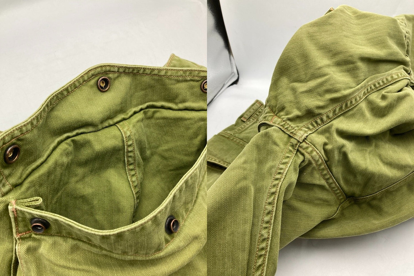 BOOTLEGGERS ブートレガーズ  PARA TROUSERS A.S.S ヘリンボーンツイル モンキーパンツ サイズ30×32 メンズ 中古 D4