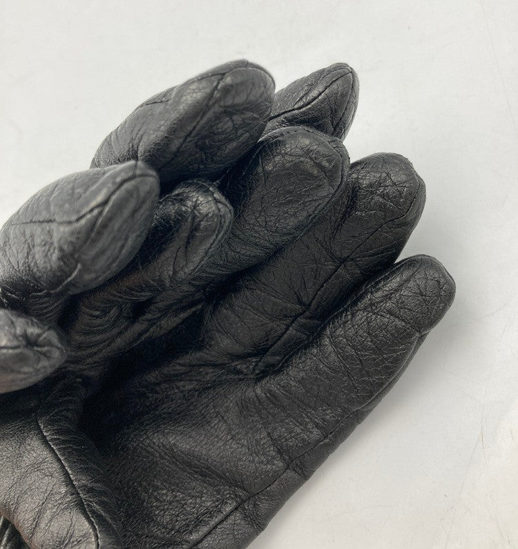 EMPORIO ARMANI エンポリオアルマーニ レザー 手袋 サイズM 中古 D4