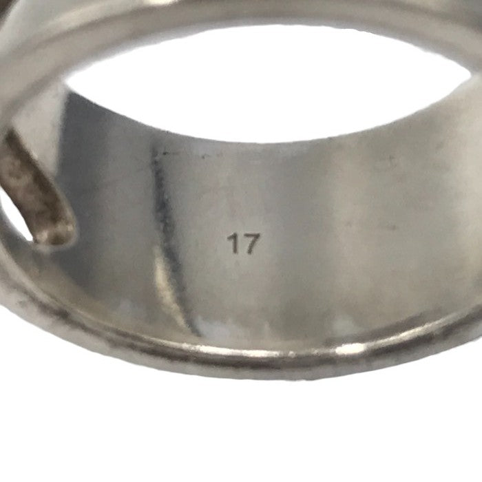 GUCCI グッチ リング メンズ シルバー925 Gモチーフ フラット AG カットアウト 16号 中古 T1