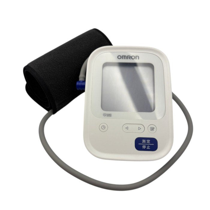 OMRON オムロン 上腕式血圧計 HCR-7106 医療機器認証番号：301AABZX00022000 家電 健康 血圧 家庭用 電池式 中古 W４