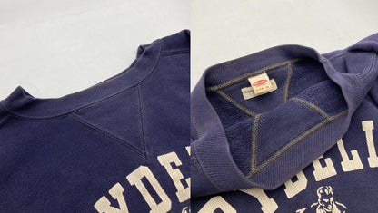 The REAL McCOY'S ザリアルマッコイズ  RAYMOND GENERAL STORE RYDELL FOOTBALL プリント スウェット サイズ36 メンズ 中古 D4