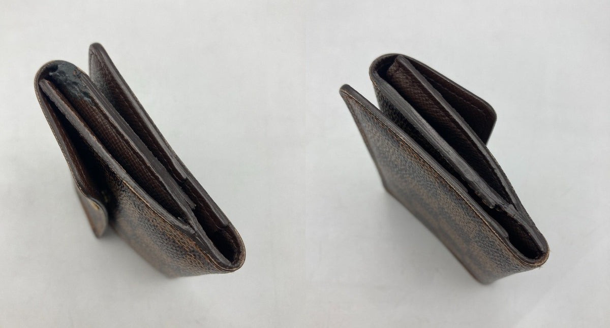 LOUIS VUITTON ルイヴィトン ダミエ エベヌ ラドロー コインケース ブラウン N62925 中古 D4