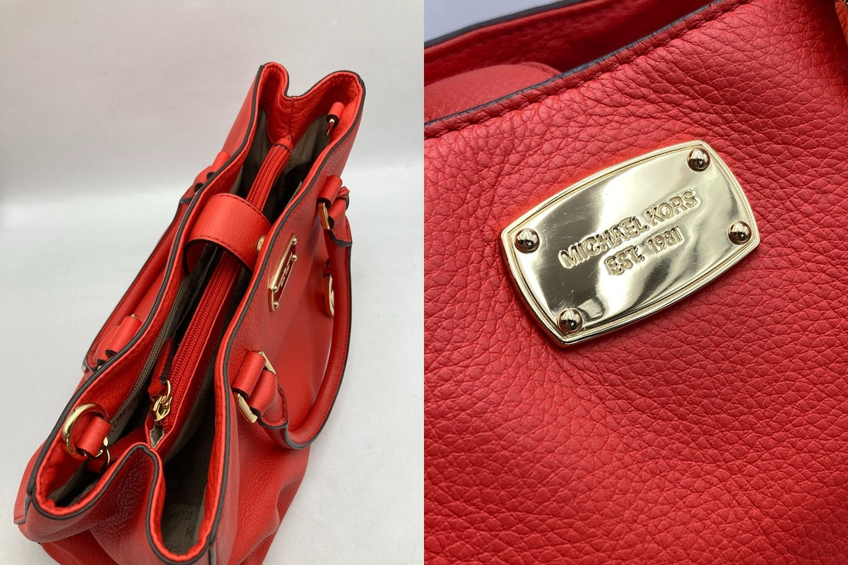 MICHAEL KORS マイケルコース レザー 2WAY ショルダーバッグ 35H3GBFT2L 中古 D4