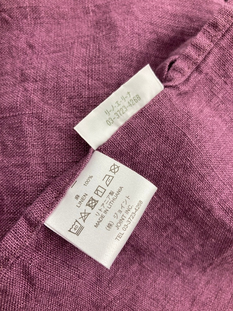 Lino e Lina リーノエリーナ リネン100％  エプロン 中古 D4