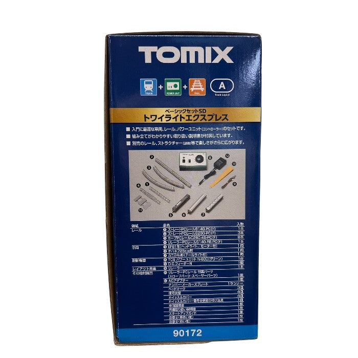 未使用品 TOMIX Nゲージ ベーシックセットSD トワイライトエクスプレス 90172 鉄道模型 入門セット トミックス 電車 レール ホビー おもちゃ 中古 W４