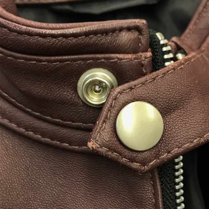 Rattle Trap ラトルトラップ シングル ライダースジャケット メンズ 秋冬 羊革 ラムレザー ブラウン Sサイズ M0513LJM201 中古 T1