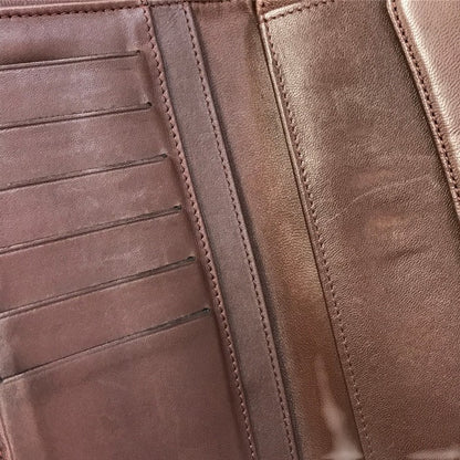 CHANEL シャネル マトラッセ 長財布 レディース 三つ折り ラムスキン ココマーク キルティング ダイヤモンドステッチ ブラック 中古 T1