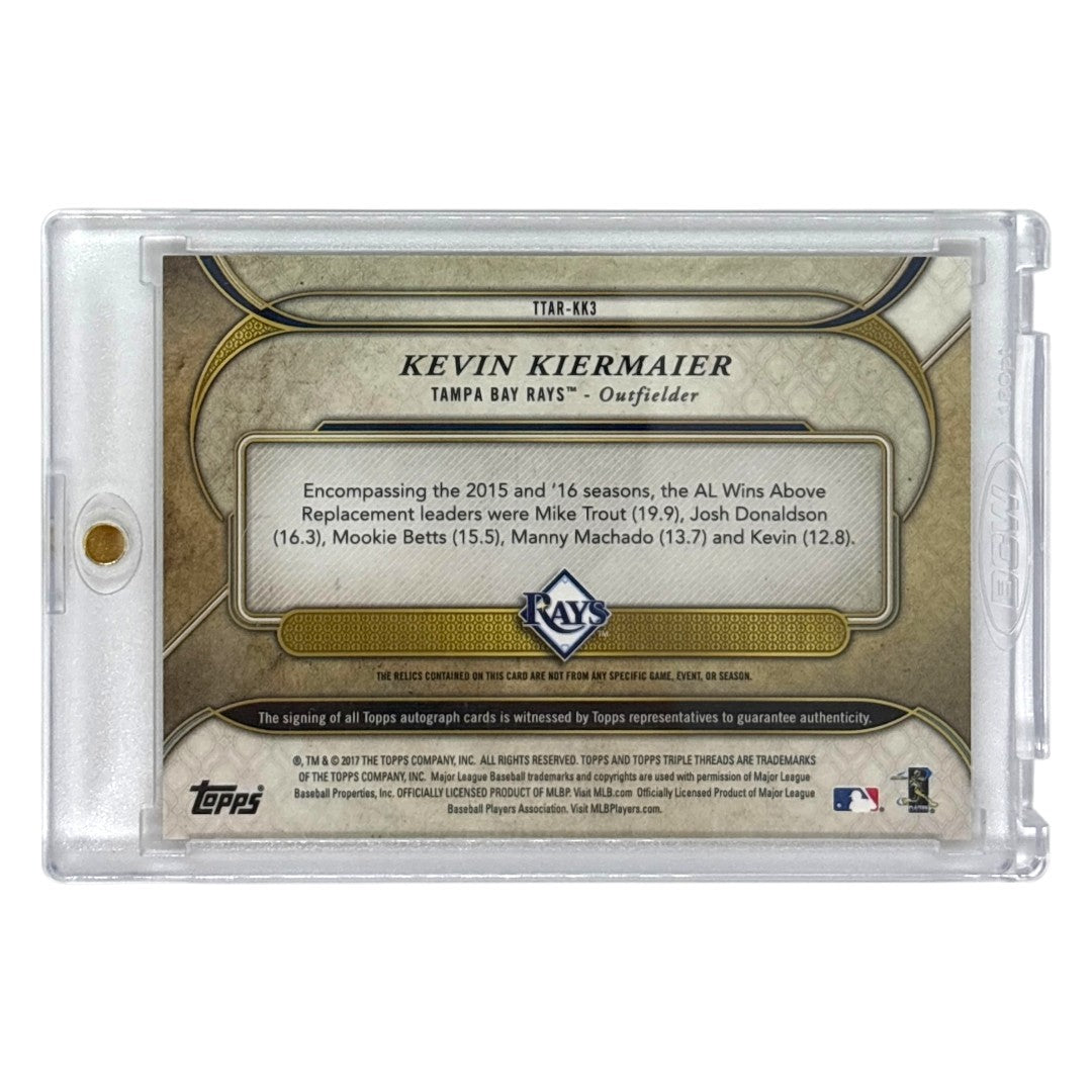 TOPPS MLBカード TRIPLE THREADS KEVIN KIERMAIER TAMPA BAY RAYS 1/1 #TTAR-KK3 中古 IT1