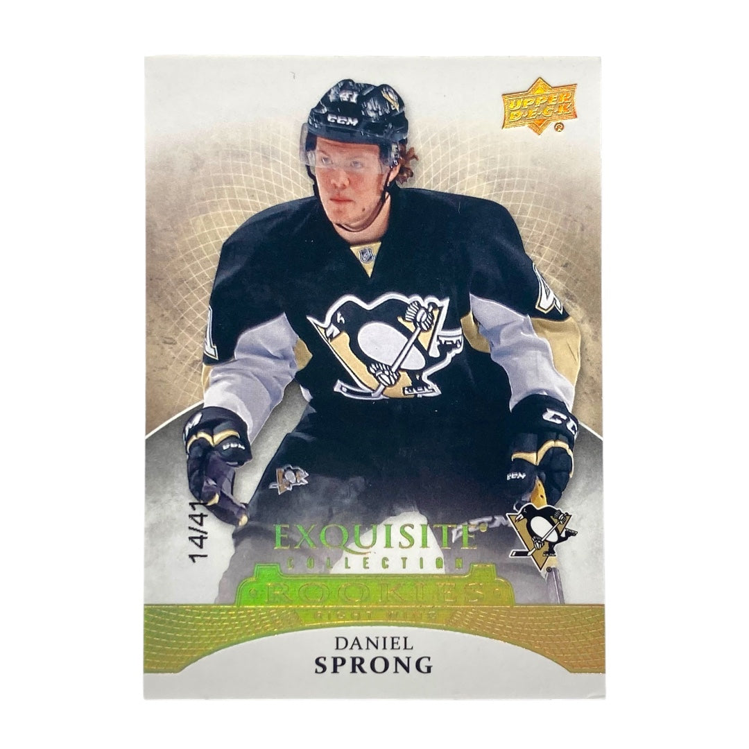 UPPER DECK NHLカード EXQUISITE COLLECTION DANIEL SPRONG PENGUINS 14/41 #R-20 中古 IT2