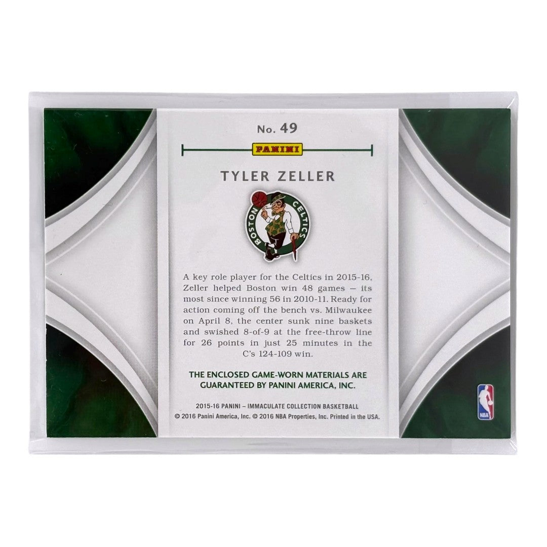 PANINI NBAカード IMMACULATE COLLECTION TYLER ZELLER CELTICS /75 #49 中古 IT1